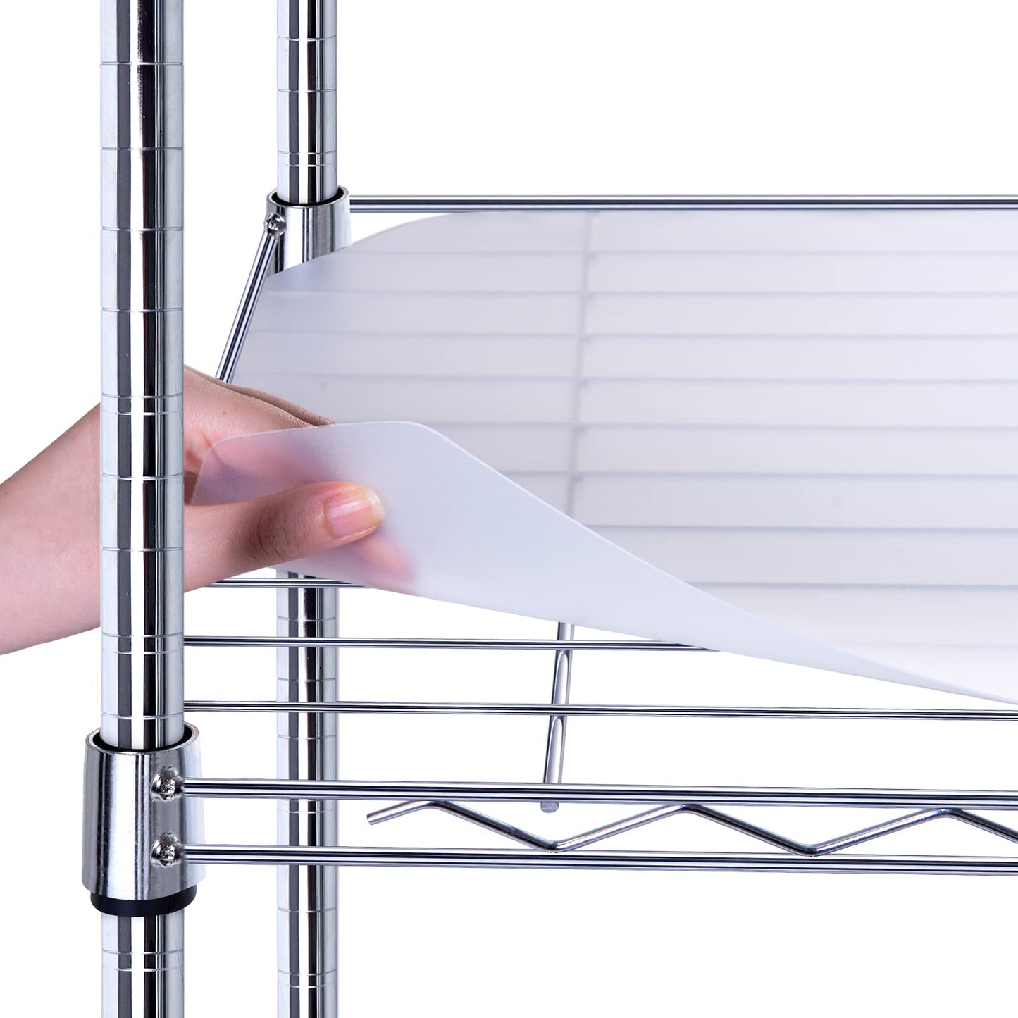 BRIAN & DANY Wire Shelf Liner 14" X 36", Heavy Duty Shelf Liners for Wire Shelving, Waterproof Protector Mats, Set of 5, Transparent