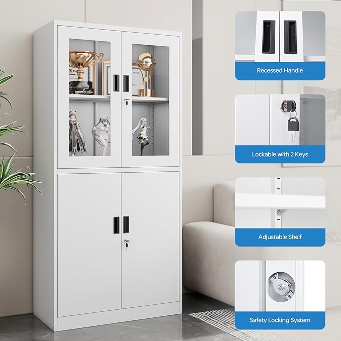PEUKC Display Storage Cabinet