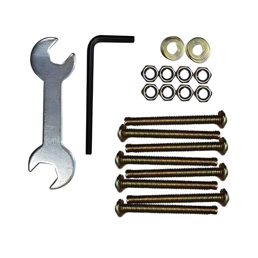 Kings Brand Furniture Bed Frame Hardware Set - Heavy Duty Screws and Bolts for Metal Bed Frame - Attach Headboard & Footboard - 42 Pcs