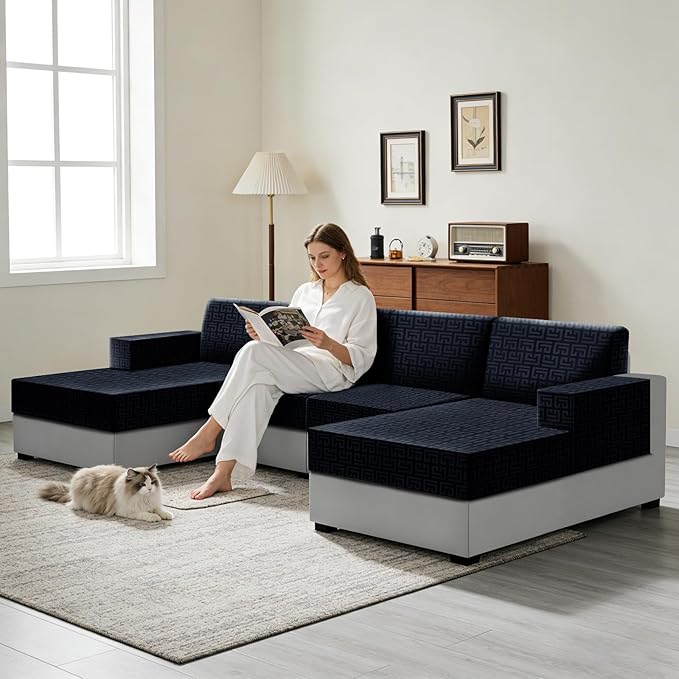 UNBBRRL Stretch Couch Cushion Cover