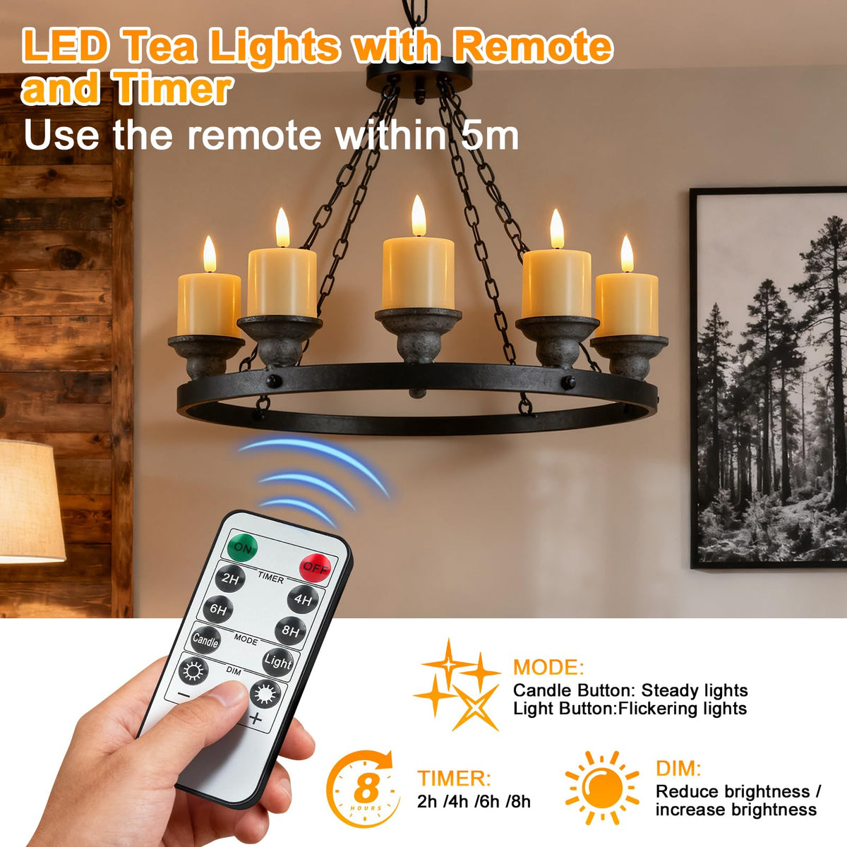 SUPERSUN Rechargeable Flameless Candles with Remote Timer & Magnetic Charging Base, 12 Pack LED Tea Lights Candles Battery Operated,Small Votive Candles for Christmas, Halloween, Wedding, Home Decor