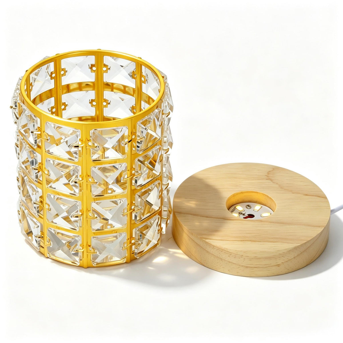 vskikris Night Light LED Crystal Lamp