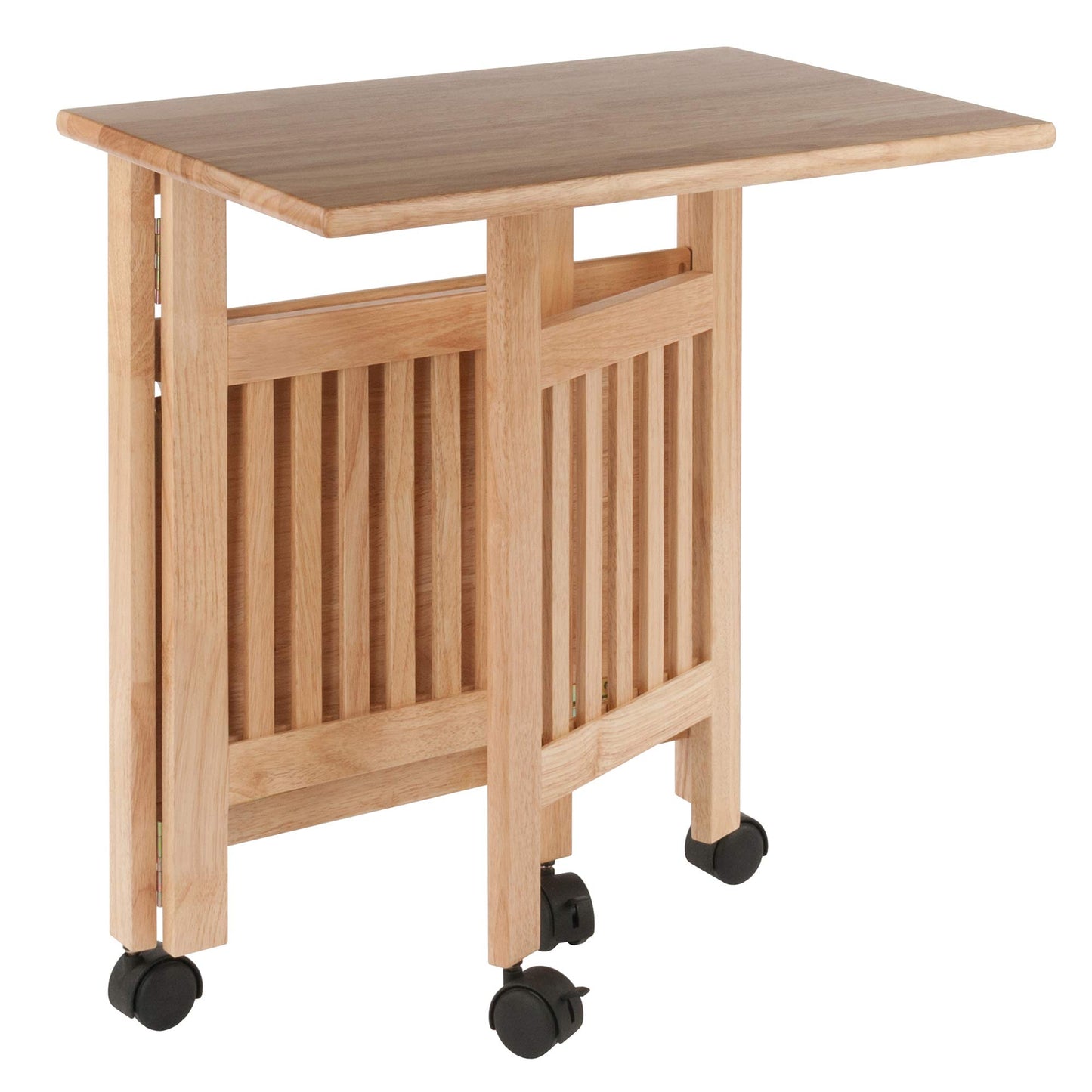 Winsome Mission 2-Shelf Wood Mobile Printer Stand, Brown (81628)