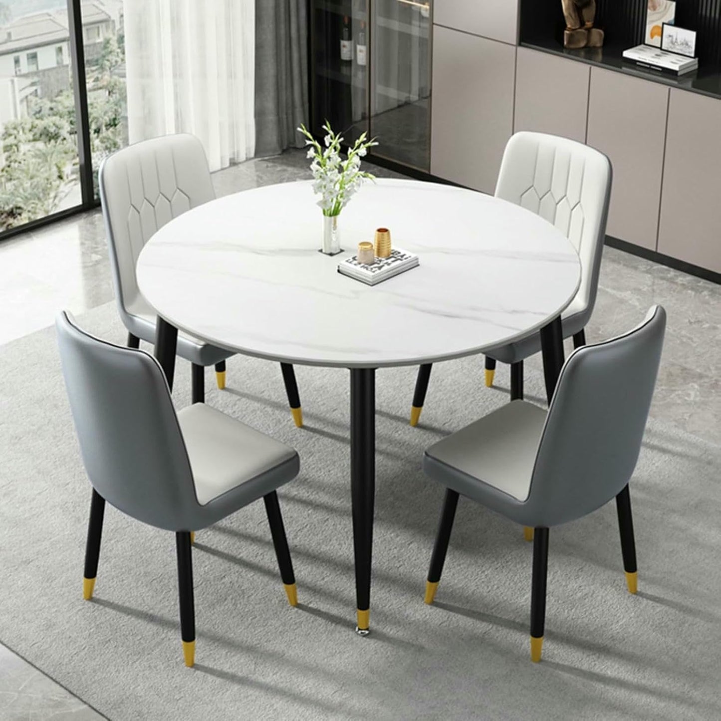 GFXYQPDNV Office Reception Room Club Table and Chair Set, Boardroom Desk, Compact Coffee Sofa Seat Office Lounge, for Crafts Balcony Bedroom Hotel Reception