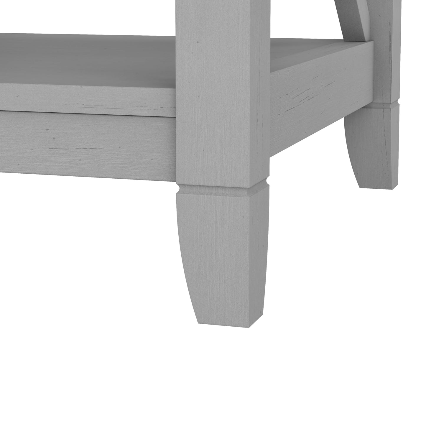 Bush Home Tall 5 Shelf Bookcase for Living Room or Home Office, Large Bookshelf, Modern Farmhouse Style, Key West Collection, Cape Cod Gray