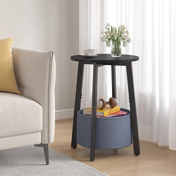 sthmec Small Round Side End Table
