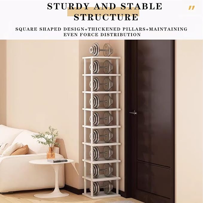 SAN HE 7-Tier Modern Bamboo Shoe Rack