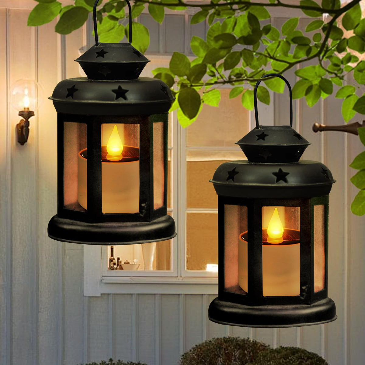 Solar Tea Lights Outdoor Waterproof - 12 Pack Flameless Flickering Solar Candles Reusable LED Tea Light Candles Rechargeable Dusk to Dawn Lighting for Lanterns Garden Camping Home Decor, 2.3''x2.1''