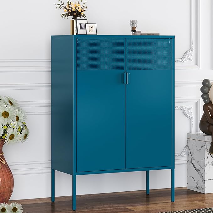 Blue Metal Storage Cabinet