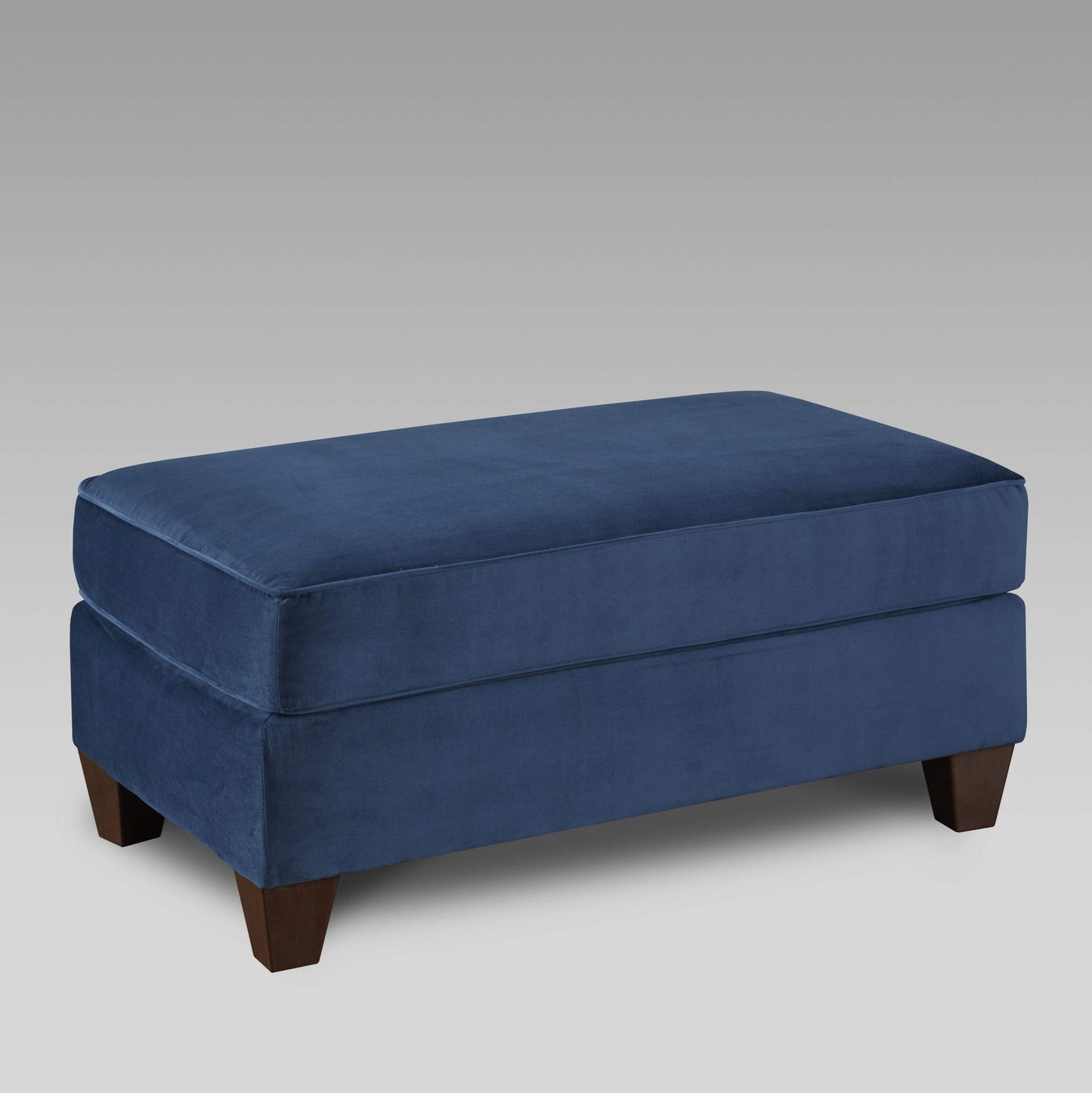 Roundhill Furniture Camero Fabric Cocktail Ottoman, Navy Blue