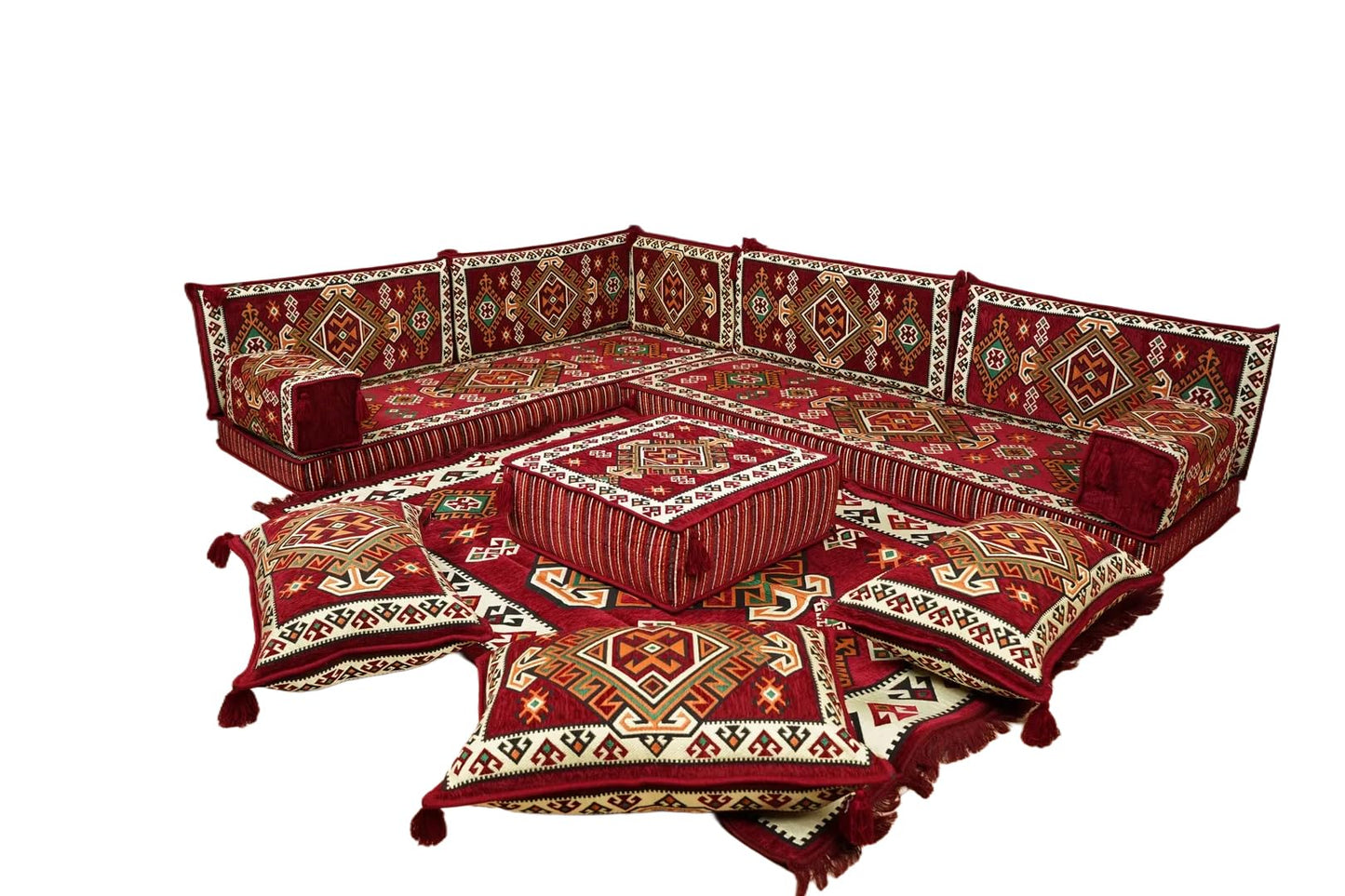 arabicsofa Traditional Floor Majlis Cushions – Modular Diwan Sectional Seating