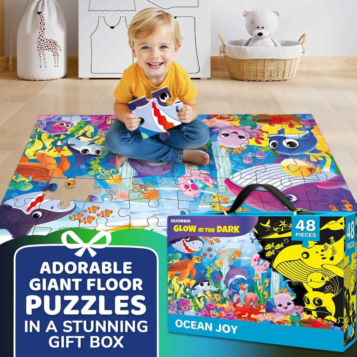 QUOKKA Alphabet Poster Educational Toy for 3-4 Year Old – ABC Learning Wall Chart for Toddlers – Interactive Speech Therapy Game for Kids 5-6-7 yo – Talking for Girl & Boy