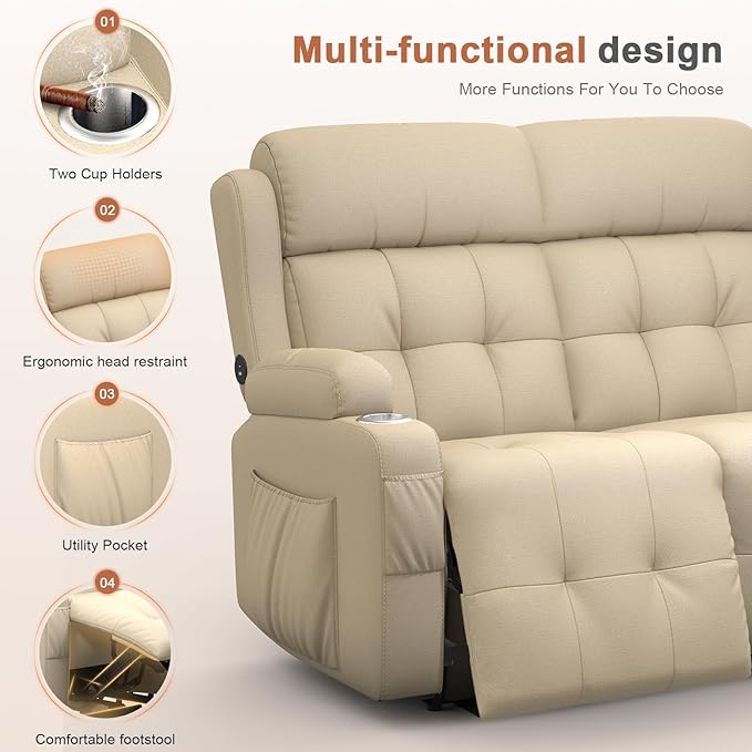 RV Loveseat Recliner Sofa, Wall Hugger Recliners