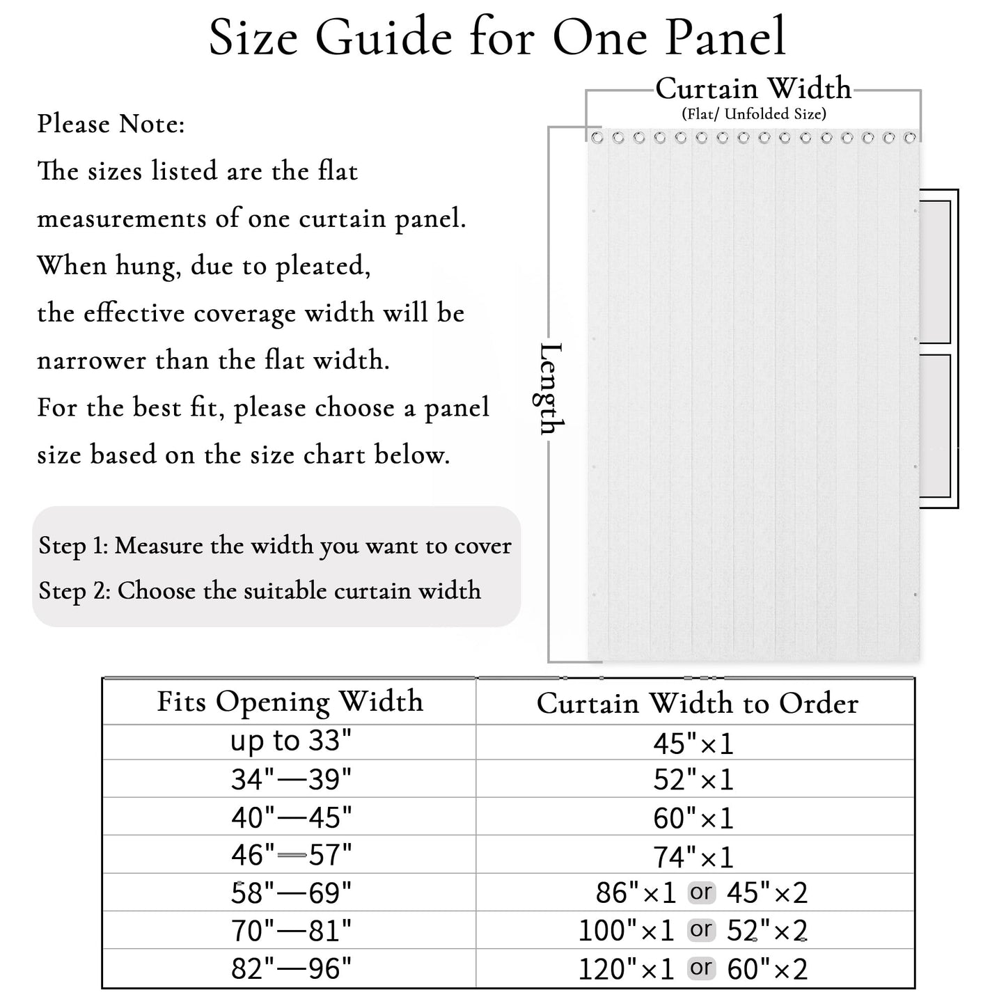 HMYI White Total Blackout Pinch Pleated Curtain 96 Inch Long, Full Shading Curtain for Windows, Faux Linen Textured Thermal Insulated Drapes, 1 Panel, W52 x L96, Greyish White
