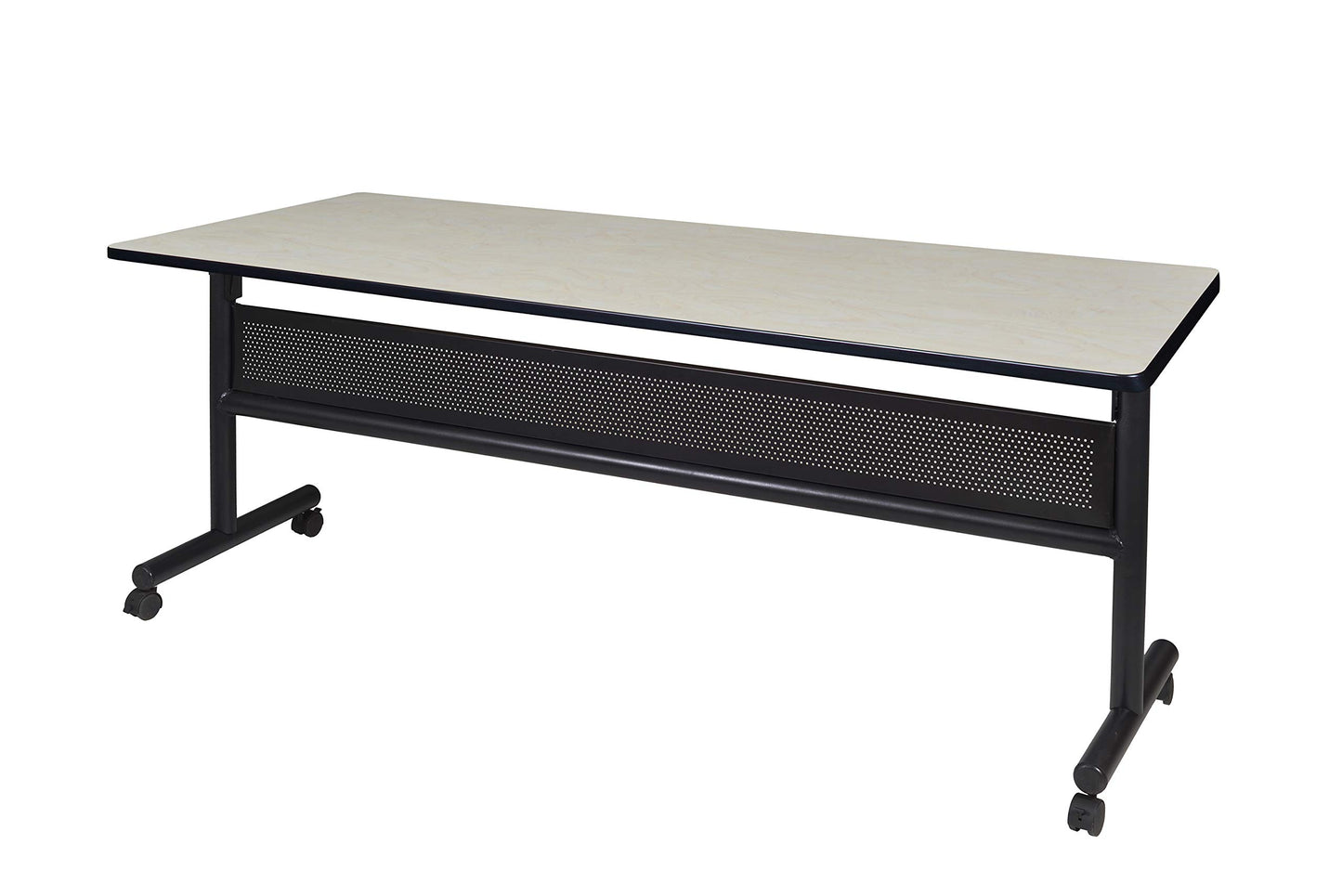 Regency Kobe 72 x 24 in. Flip-Top Training Nesting Table with Modesty Panel- Maple
