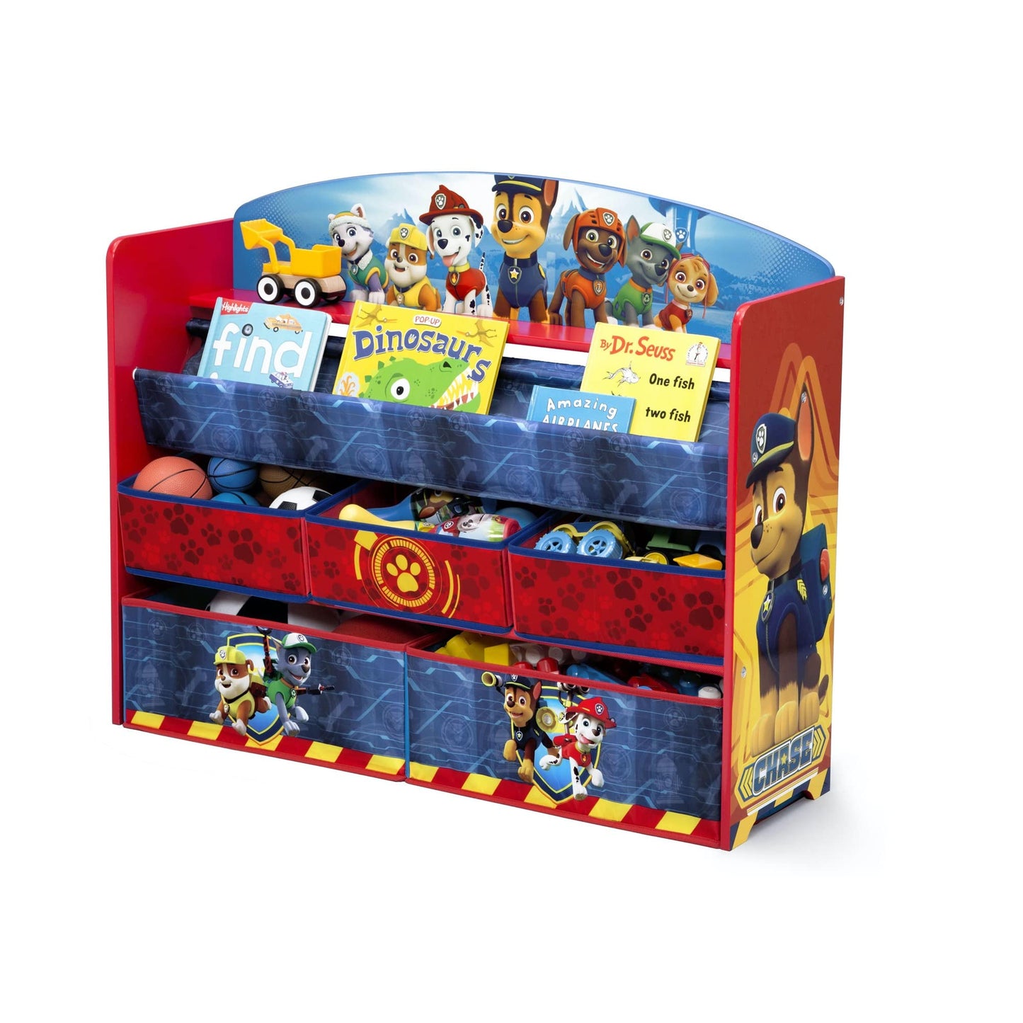 Delta Children Deluxe Book & Toy Organizer, Nick Jr. PAW Patrol