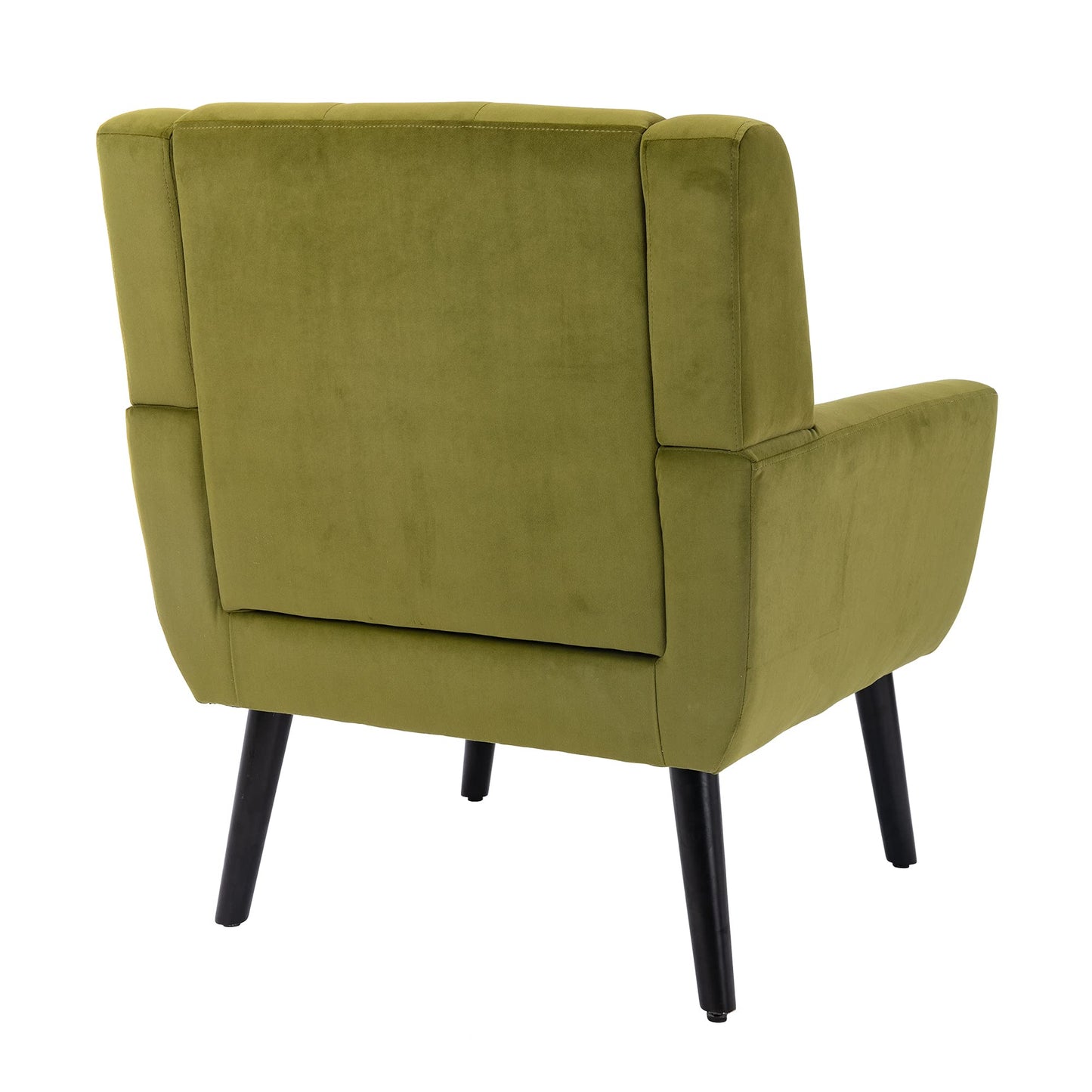 SPOFLYINN Armchair, Living Room Curved Back, Velvet Cushion, 250 Lbs Weight Capacity Ergonomics Accent Chair, Single Sofa for Bedroom 1 Upholstered 1 48.29 Green 48.29 L-Shape