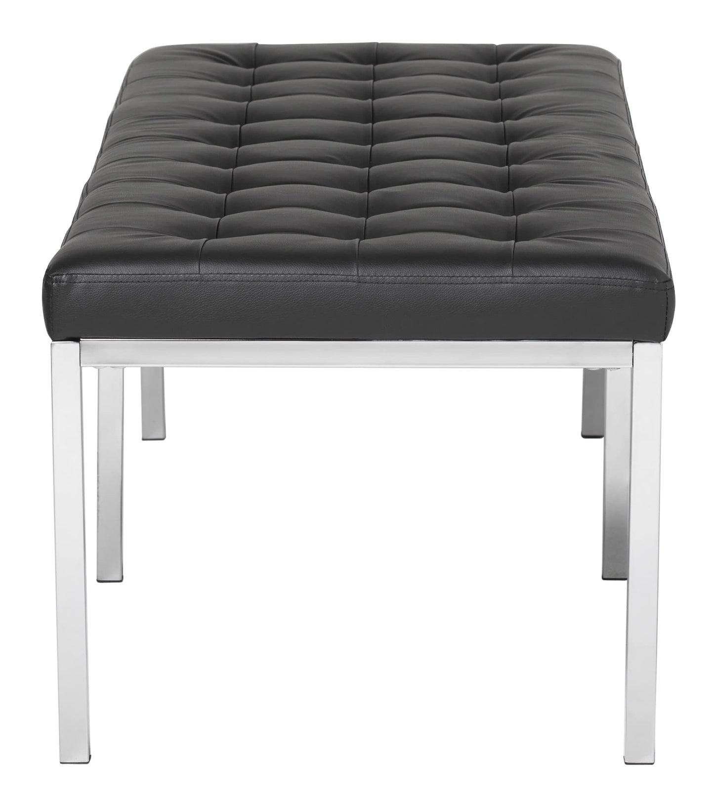 Studio Designs Home Wide Lintel Tufted Bench/Ottoman, Ebony, 60" (72044)