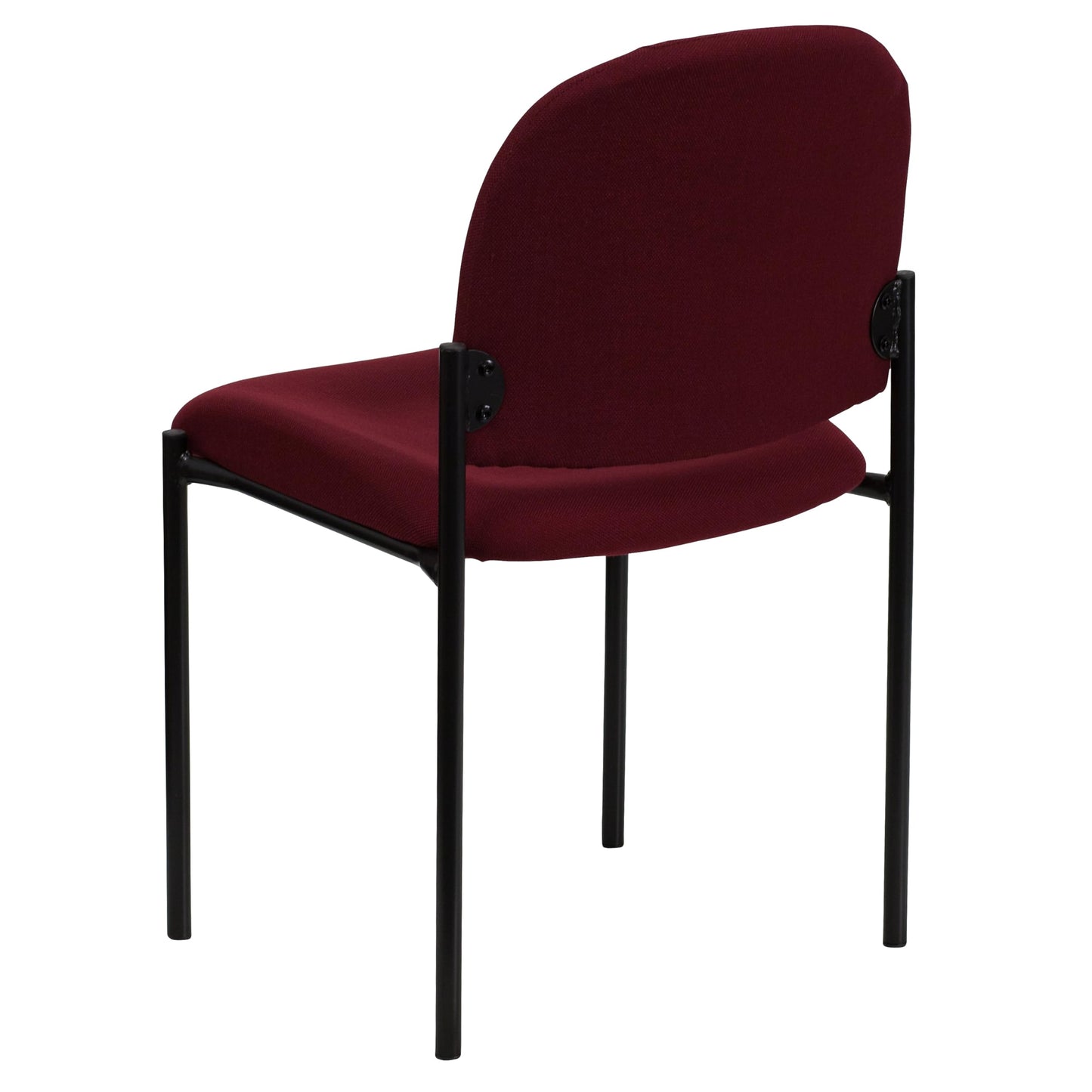 Flash Furniture Tania Comfort Burgundy Fabric Stackable Steel Side Reception Chair