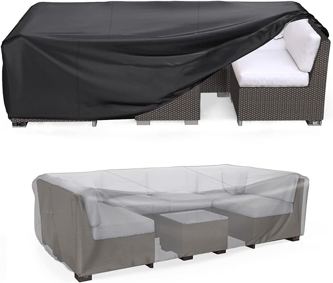 Patio Furniture Set Cover Waterproof, Mrrihand Outdoor Sectional Sofa Set Cover
