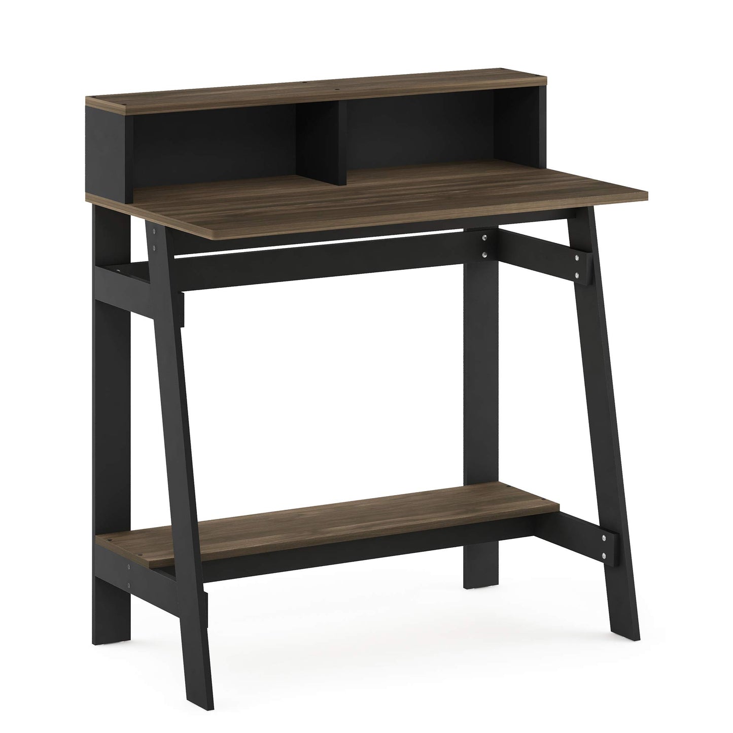 Furinno Simplistic A Frame Computer Desk, 17.9"D x 31.6"W x 35.5"H, Columbia Walnut