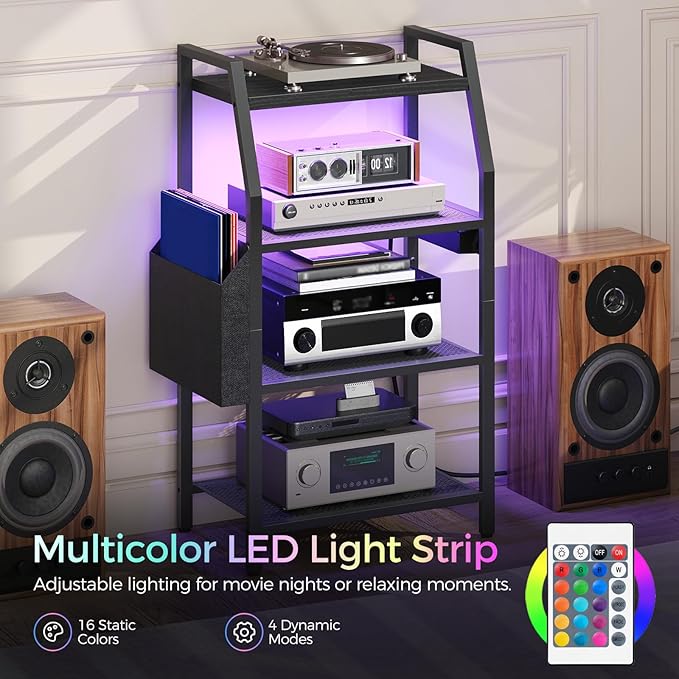MAHANCRIS 4-Tier AV Media Stand