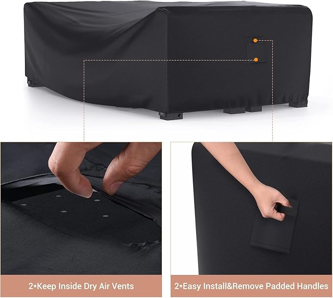 Mrrihand Patio Furniture Set Cover Waterproof, Outdoor Sectional Sofa Set Cover