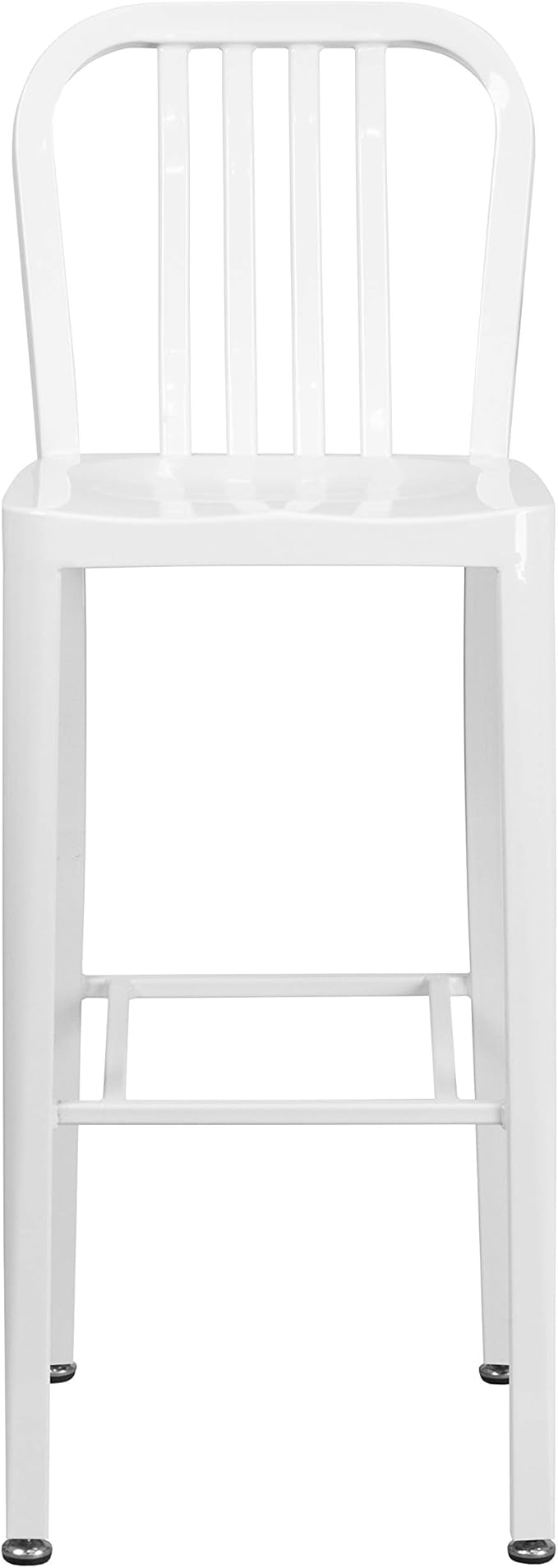 Flash Furniture Gael Commercial Grade 2 Pack 30" High White Metal
