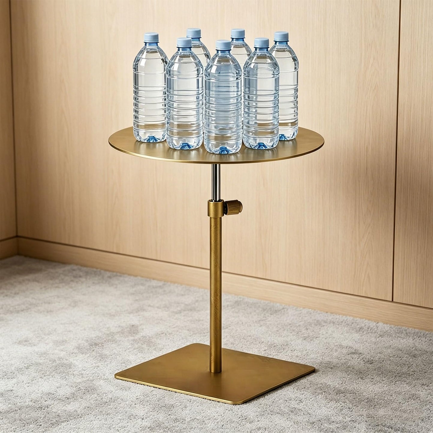 Stylish Modern Stainless Steel Round Cocktail Table - 35cm Bistro Dining Table for Cafes, Restaurants, Dessert Shops & Pub Counter - Durable & Elegant Design