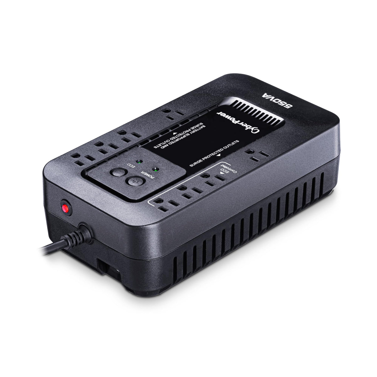 CyberPower EC550G Ecologic UPS Battery Backup and Surge Protector, 550VA/330W, 8 Outlets, ECO Mode, Compact, UL Certified