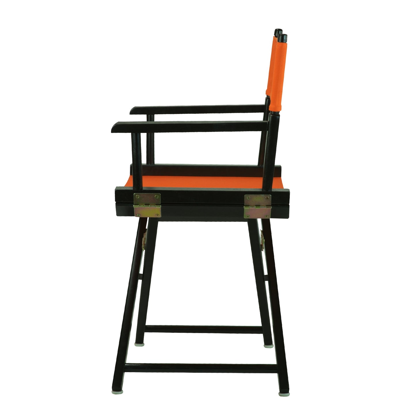 Casual Home 18" Director's Chair Black Frame with Tangerine Canvas