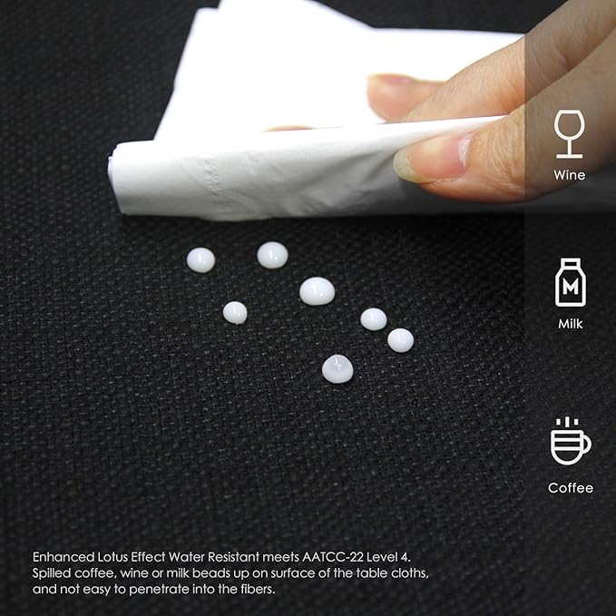 BALCONY & FALCON Rectangle Tablecloth 57" x 85" Washable Wrinkle Resistant and