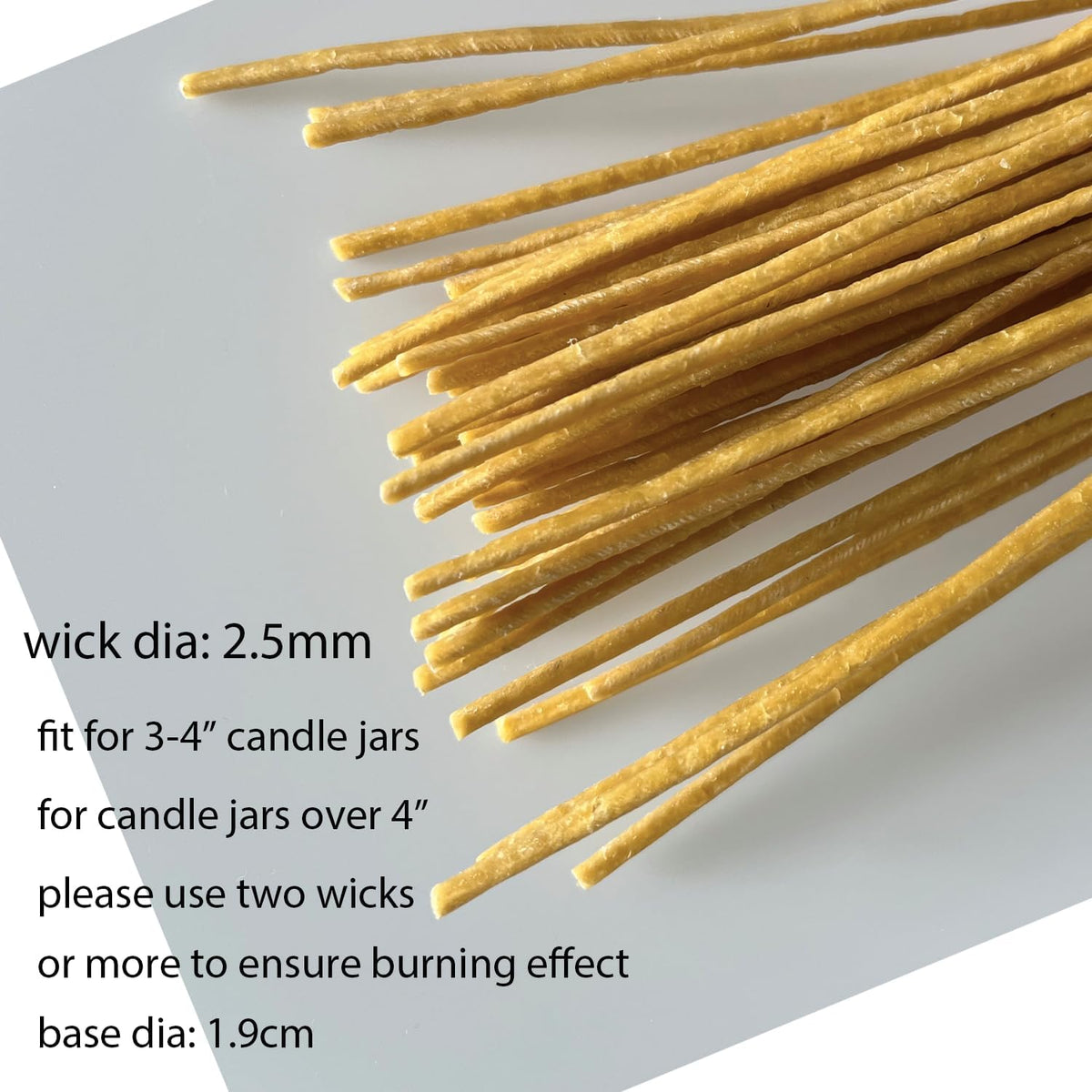 200 PCS 8 inch Hemp Candle Wicks kit, 2.5mm Beeswax Candle Wicks for DIY Bulk Natural Candle Wicks for Beeswax Candle Making Beeswax Wicks for Candles Organic Hemp Wicks for Candle Making