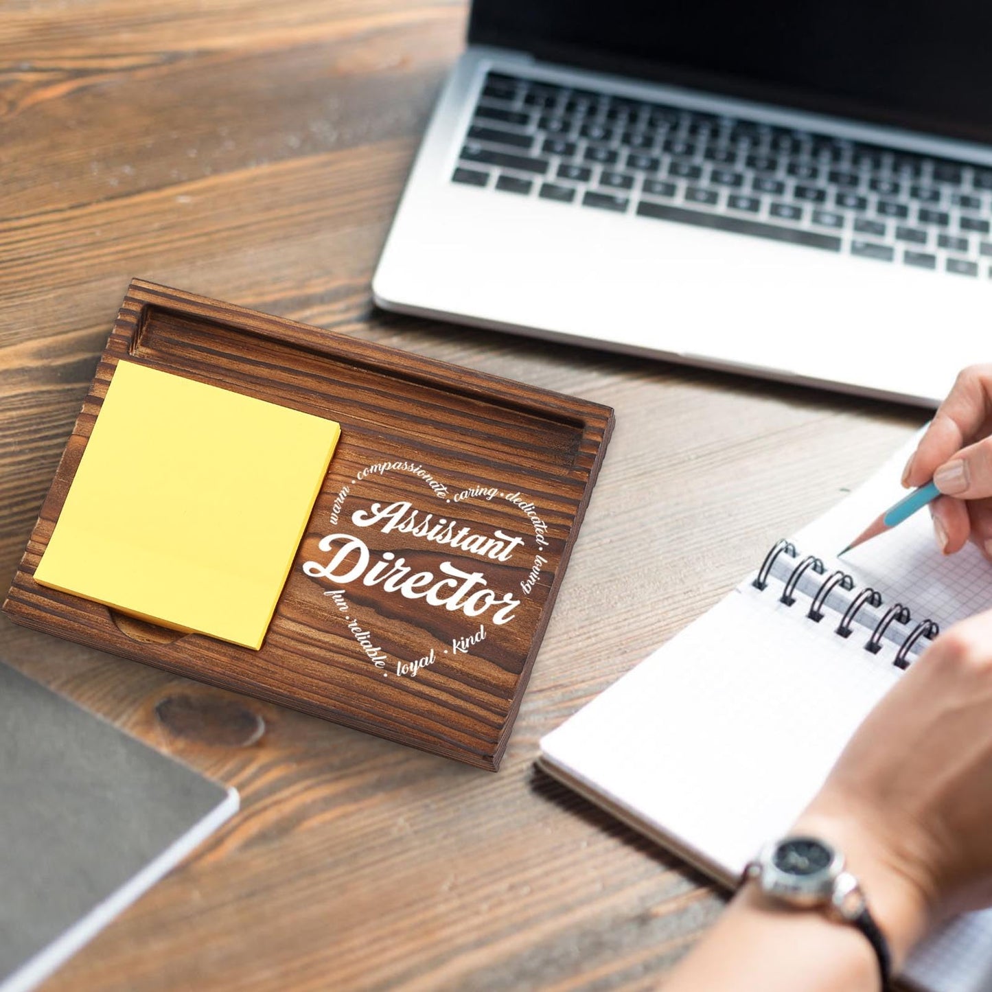 Assistant Director Sticky Note Holder, Thank You Gift for Director Coworker Teacher Assistant, Assistant Director Appreciation Gift Desk Self-Stick Note Pad Holders TZP43