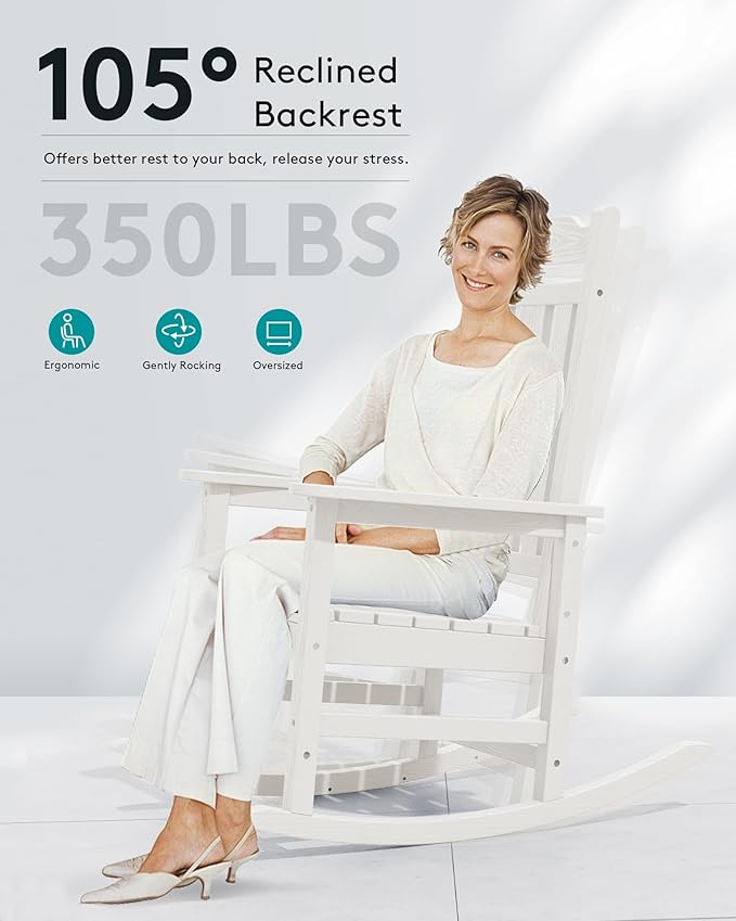 SERWALL HDPE Outdoor Rocking Chair