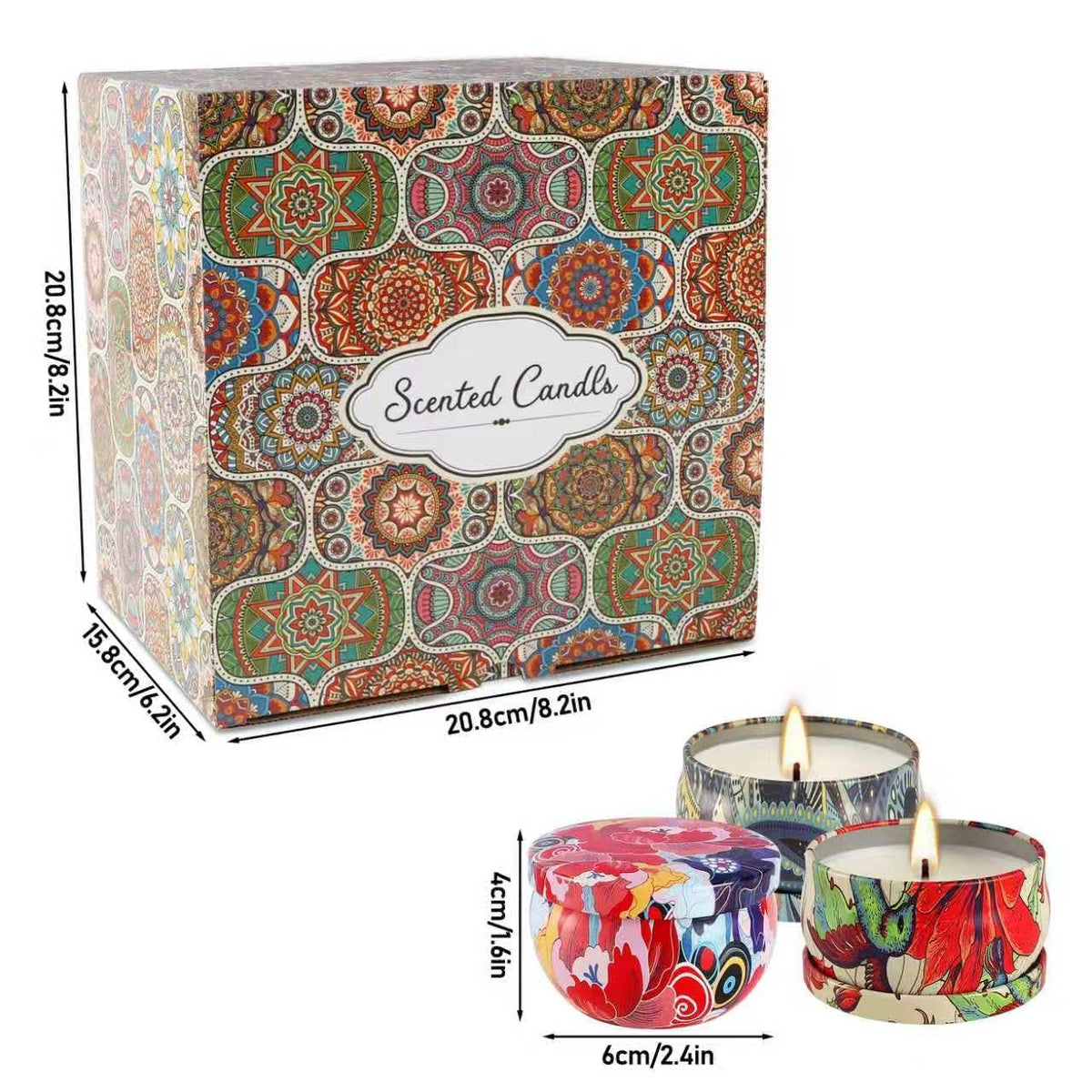 Scented Candles Gifts Set 36 Pack Soy Wax Travel Tin Jar Candles for Home 2.5 OZ for Mom for Christmas, Home Scented Decoration Relaxation, Thanksgiving, Mother's Day.