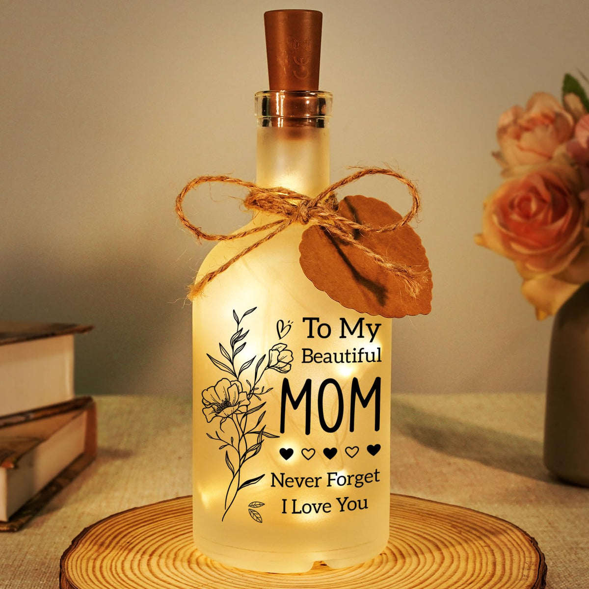 Vetbuosa Gifts for Mom Mothers Day - LED Bottle Decorative Light Mommy Birthday Gifts, Mothers Day Presents for Mom