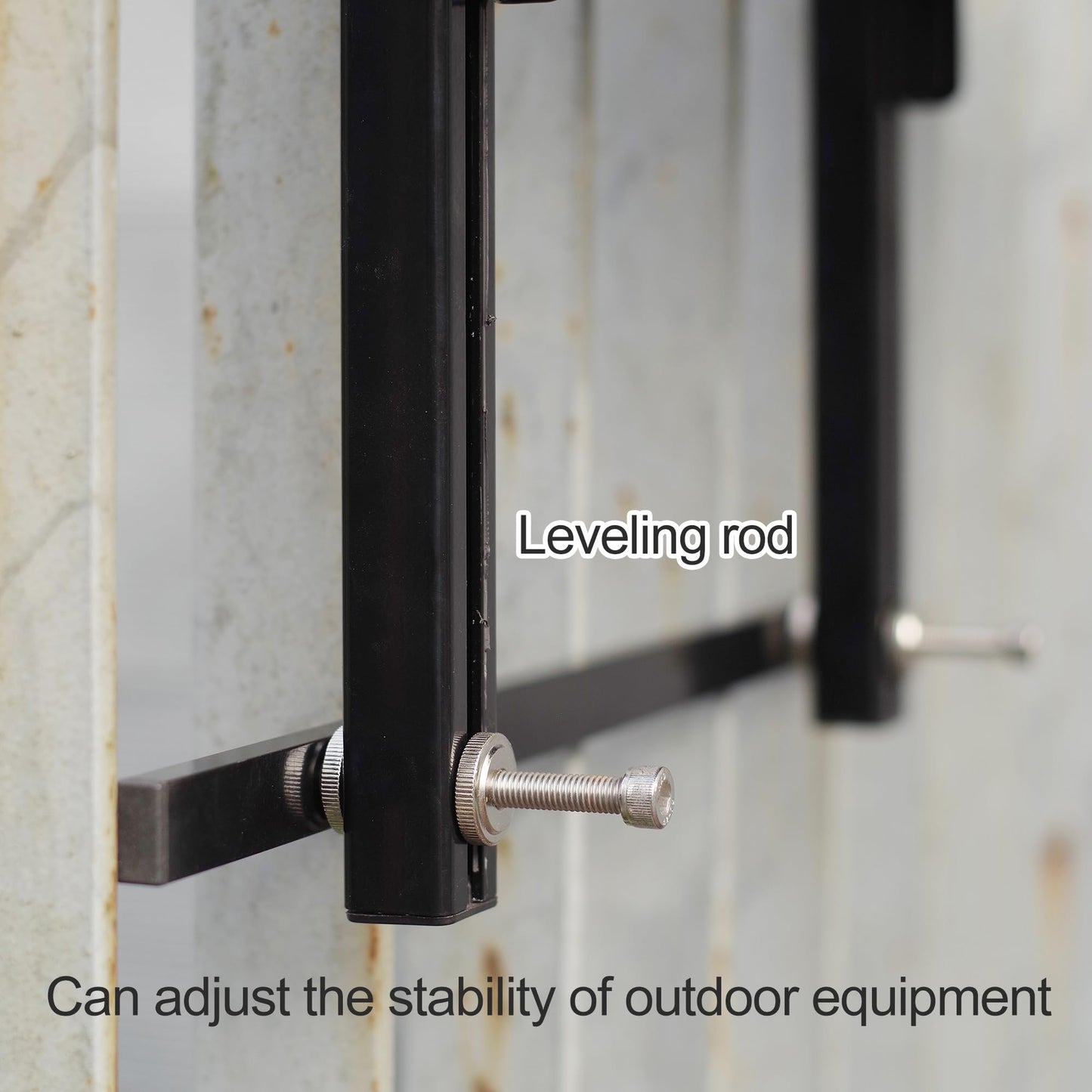 Foldable Outdoor Bar Table - All Aluminum Alloy Hanging Table for Railing, Adjustable Multi-Functional Side Table for Patio, Deck, Balcony, Veranda, Rooftop & Porch