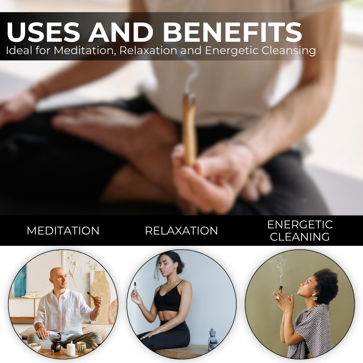 5 Palo Santo Sticks - Palo Santo Holder - Palo Santo Burner - PaloSanto Sticks with Holder - Palosanto Stick - Meditation Accessories
