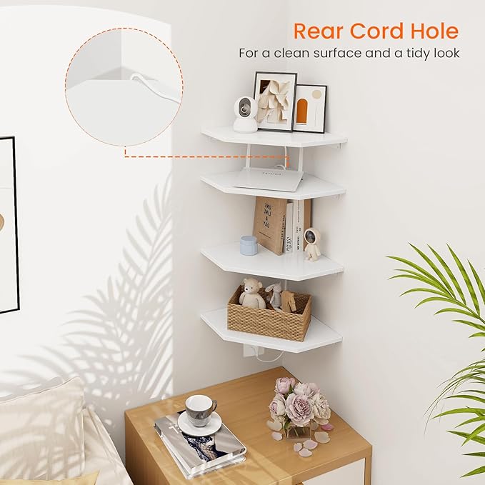 Homode Corner Wall Shelf, Corner Shelf Floating