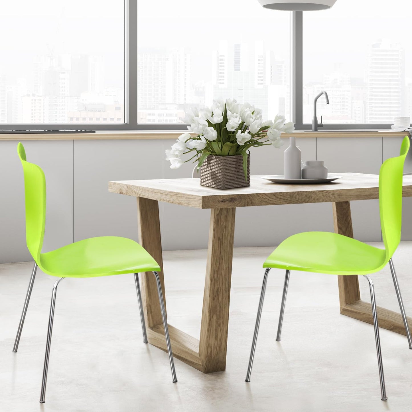 Legare Bent Plywood Chair, Lime Green, LEGE-CHGM-110