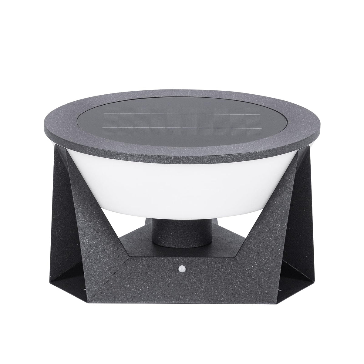 ZRJJMLAN 14.96" Outdoor Solar Post Lights, IP54 Waterproof Solar Column Lights Outdoor, 3000K Modern Pillar Light, Dusk to Dawn Outside Light Columns, Extra Large Post Lamp for Patio Fence Entrance