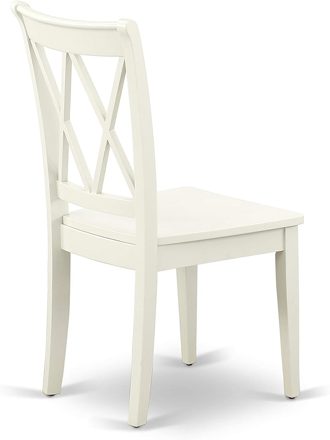 East West Furniture CLC-LWH-W Clarksville Dining Room Chairs