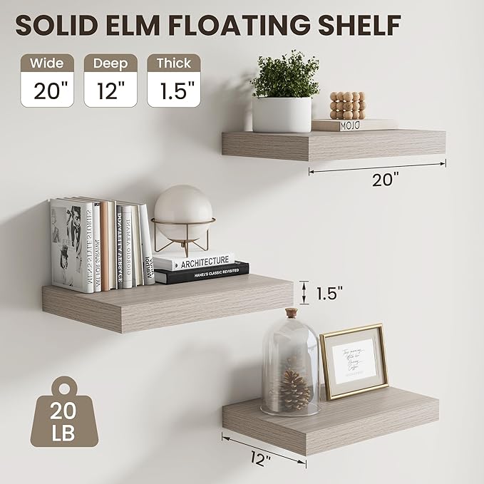 Dreamland Grey Floating Shelves