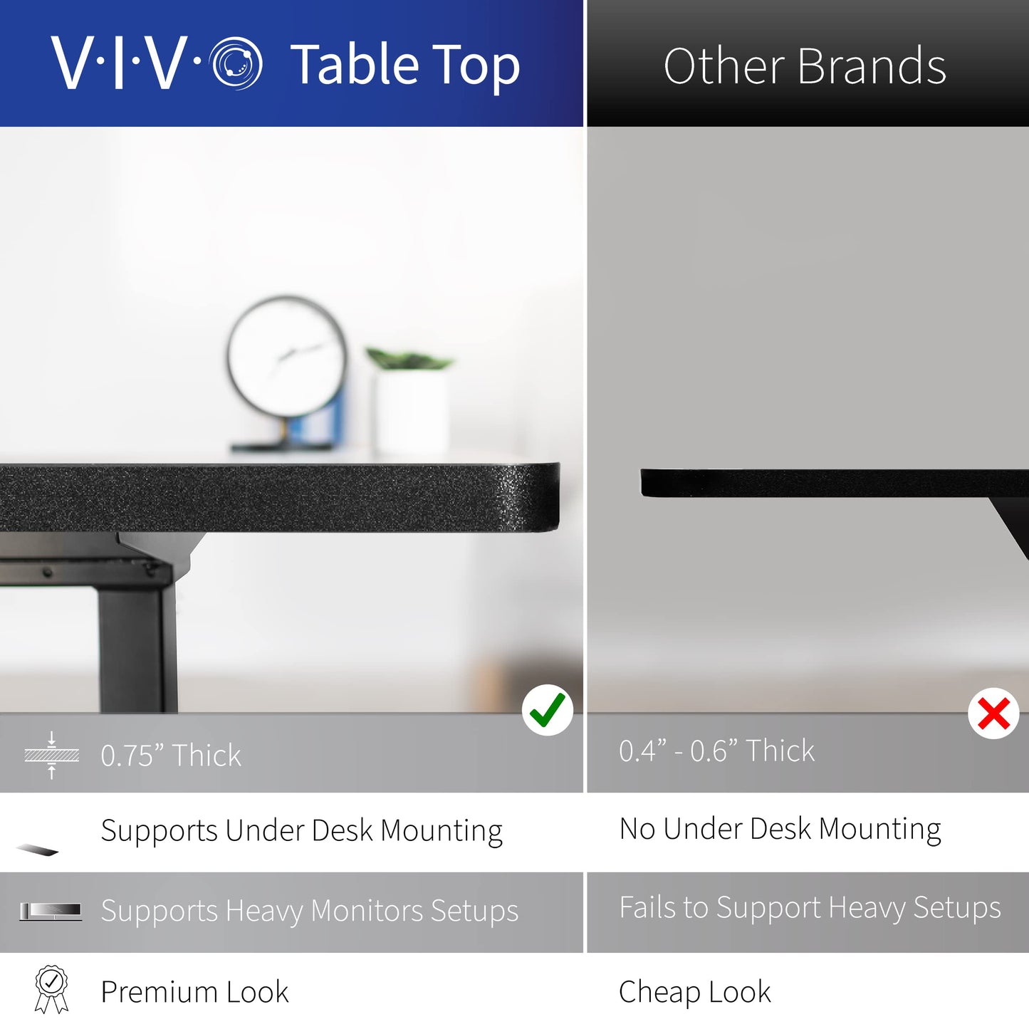 VIVO Electric Height Adjustable 83 x 60 inch Corner Stand Up Desk, 2 Solid Bamboo Table Tops, Black Frame, Memory Controller, L-Shaped Workstation, 3E Series, DESK-KIT-3E8BO
