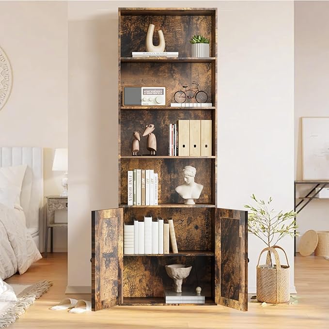 Bookshelf, 6-Tier Floor Bookcase