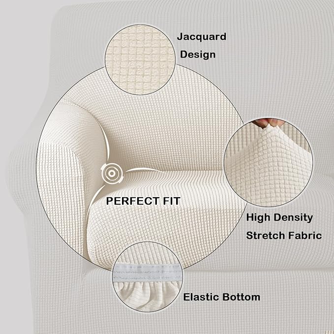 Turquoize 2 Piece Chair Covers Armchair Slipcovers