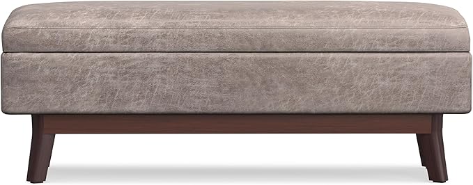 SIMPLIHOME Owen Rectangular Storage Ottoman