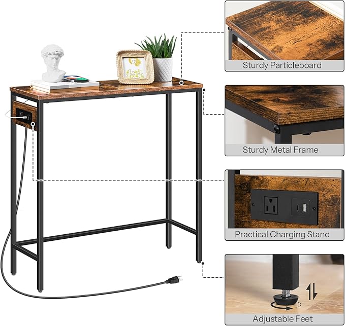 HOOBRO Narrow Console Table