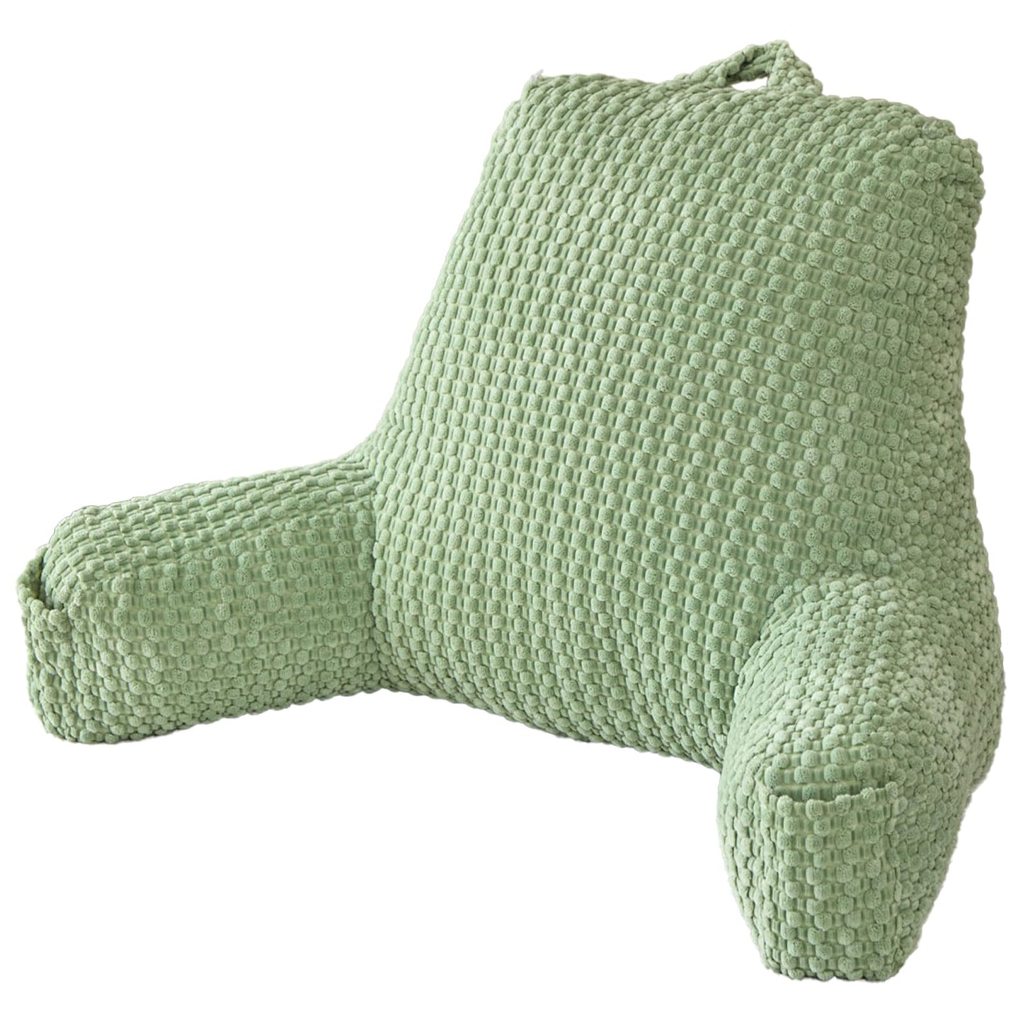 19" Back Support Pillow for Dorm Room Essentials,Green Corduroy,Large